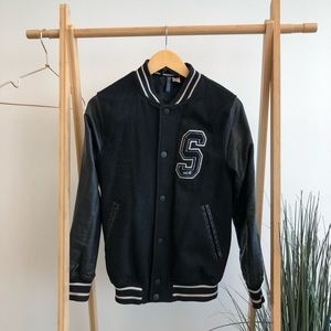 H&M black varsity Jacket